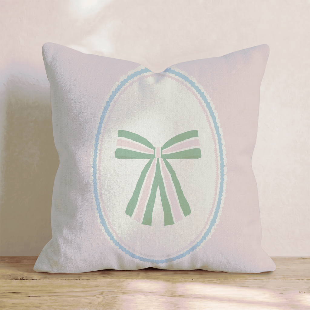 Bow Beautiful Throw Pillow - Hillcroft Home