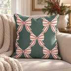 Bow Ho Ho Throw Pillow throw pillow - Hillcroft Home