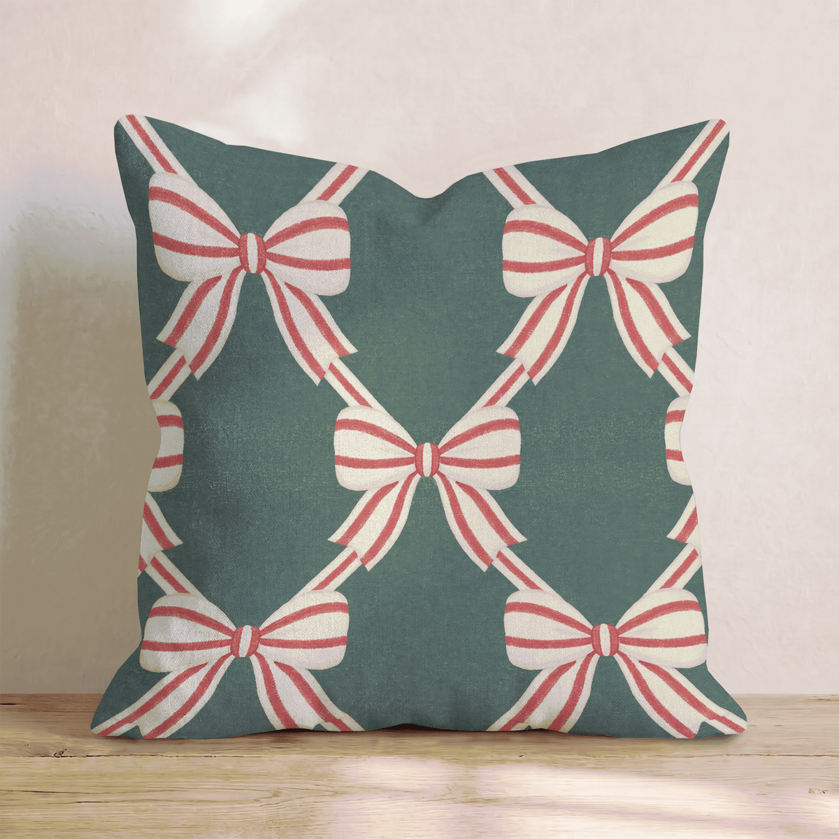 Bow Ho Ho Throw Pillow throw pillow - Hillcroft Home