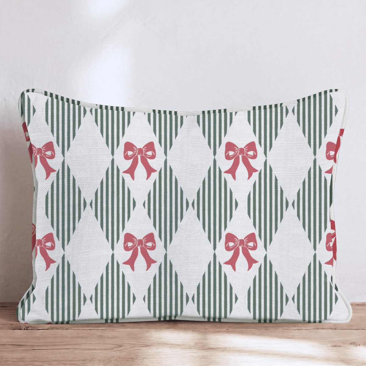 Bow-n Voyage Throw Pillow throw pillow - Hillcroft Home