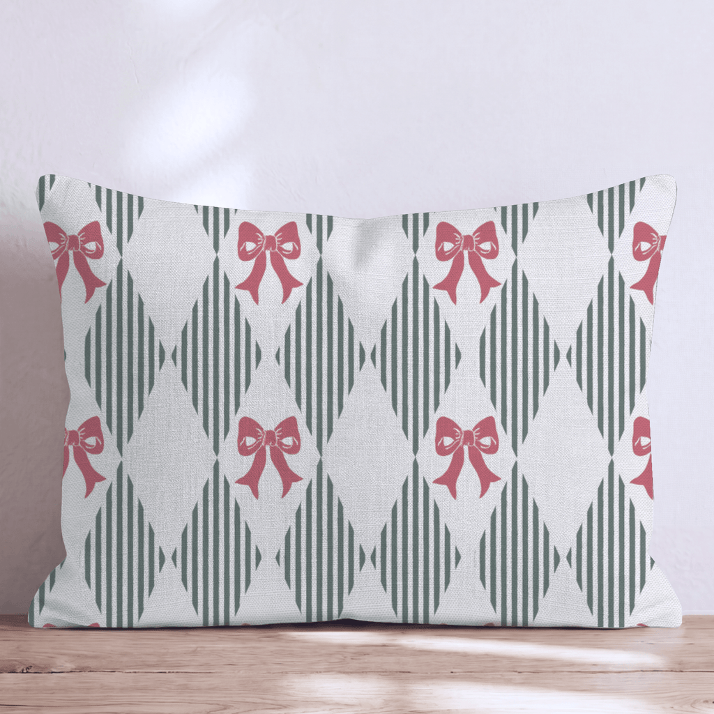 Bow-n Voyage Throw Pillow throw pillow - Hillcroft Home