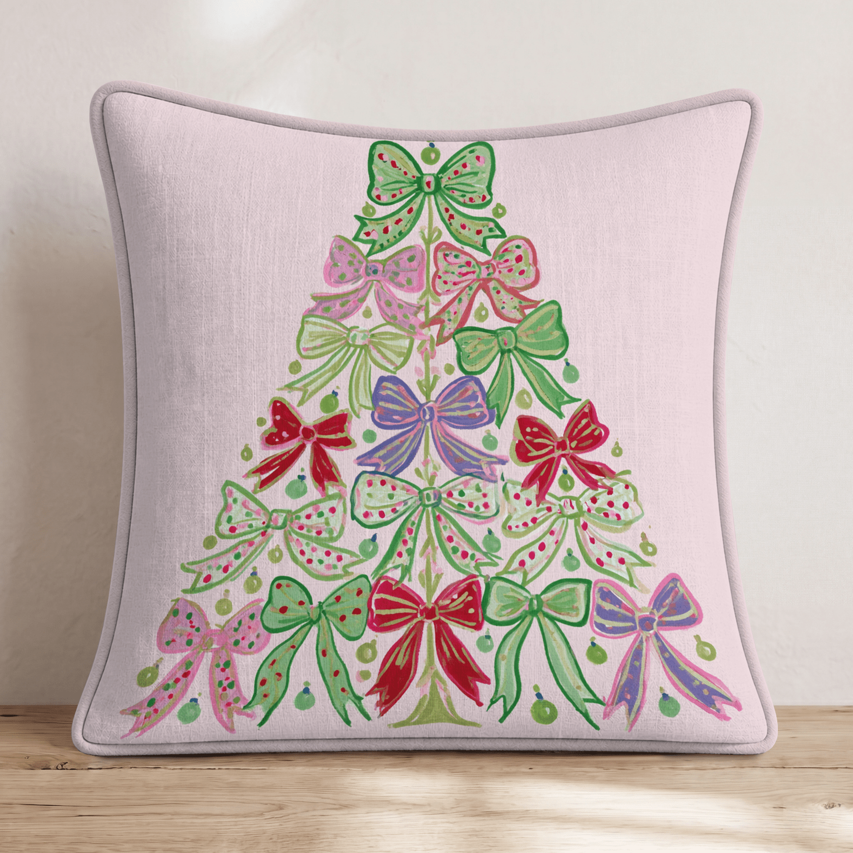 Bow Tree Throw Pillow - Hillcroft Home