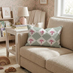 Bows and Stripes Throw Pillow - Hillcroft Home