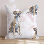 Boxer Born Throw Pillow - Hillcroft Home