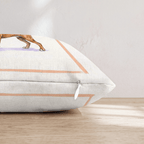 Boxer Coffee Throw Pillow - Hillcroft Home