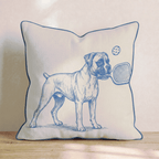 Boxer Pickleball Throw Pillow - Hillcroft Home