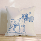 Boxer Pickleball Throw Pillow - Hillcroft Home