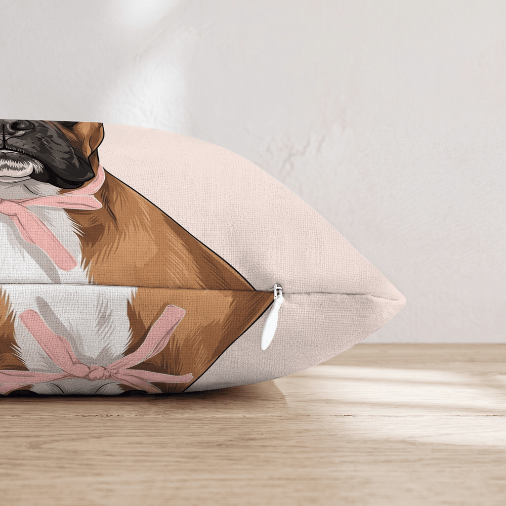 Boxer Portrait Throw Pillow - Hillcroft Home