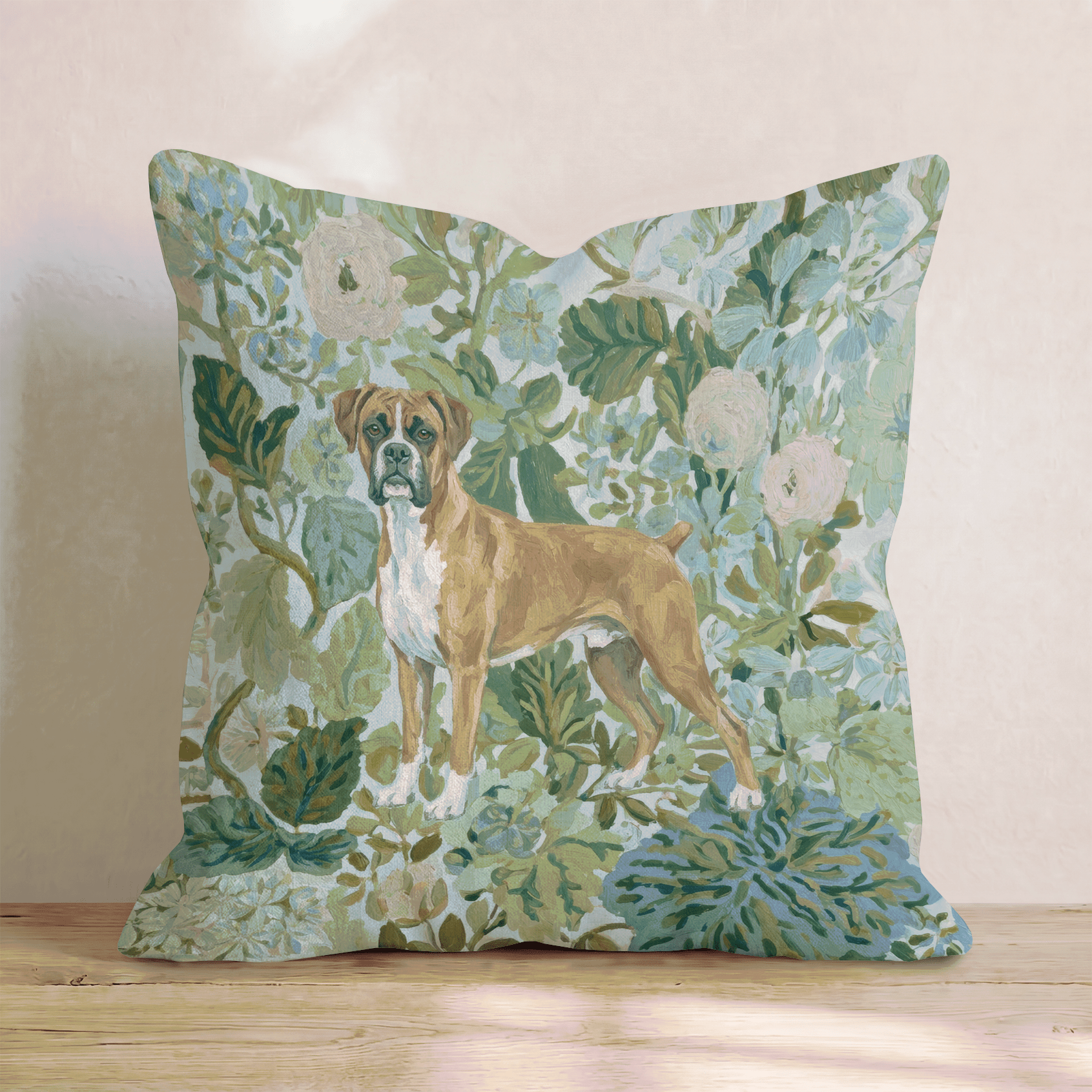 Boxer Power Throw Pillow - Hillcroft Home