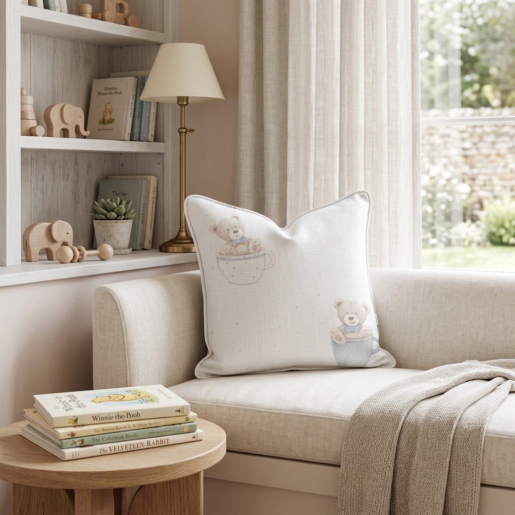 Boy Bear Bear Throw Pillow - Hillcroft Home