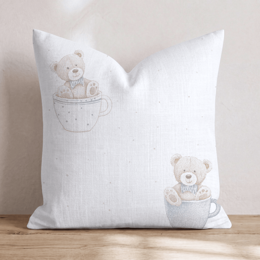 Boy Bear Bear Throw Pillow - Hillcroft Home