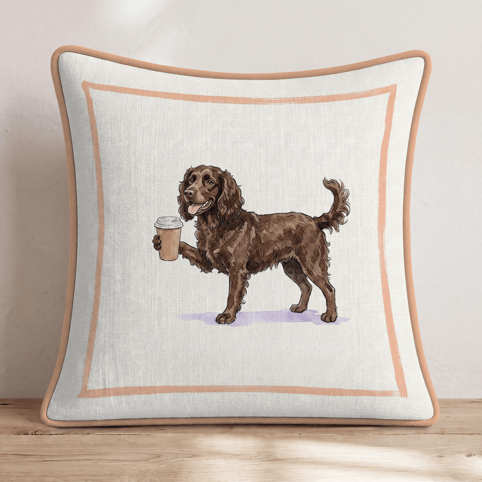 Boykin Coffee Throw Pillow - Hillcroft Home