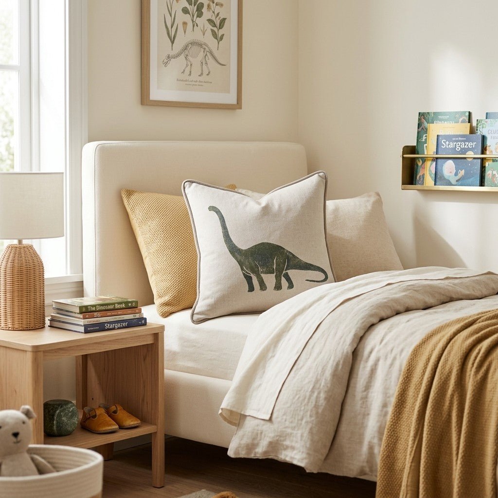 Brachiosaurus Silhouette Throw Pillow - Hillcroft Home