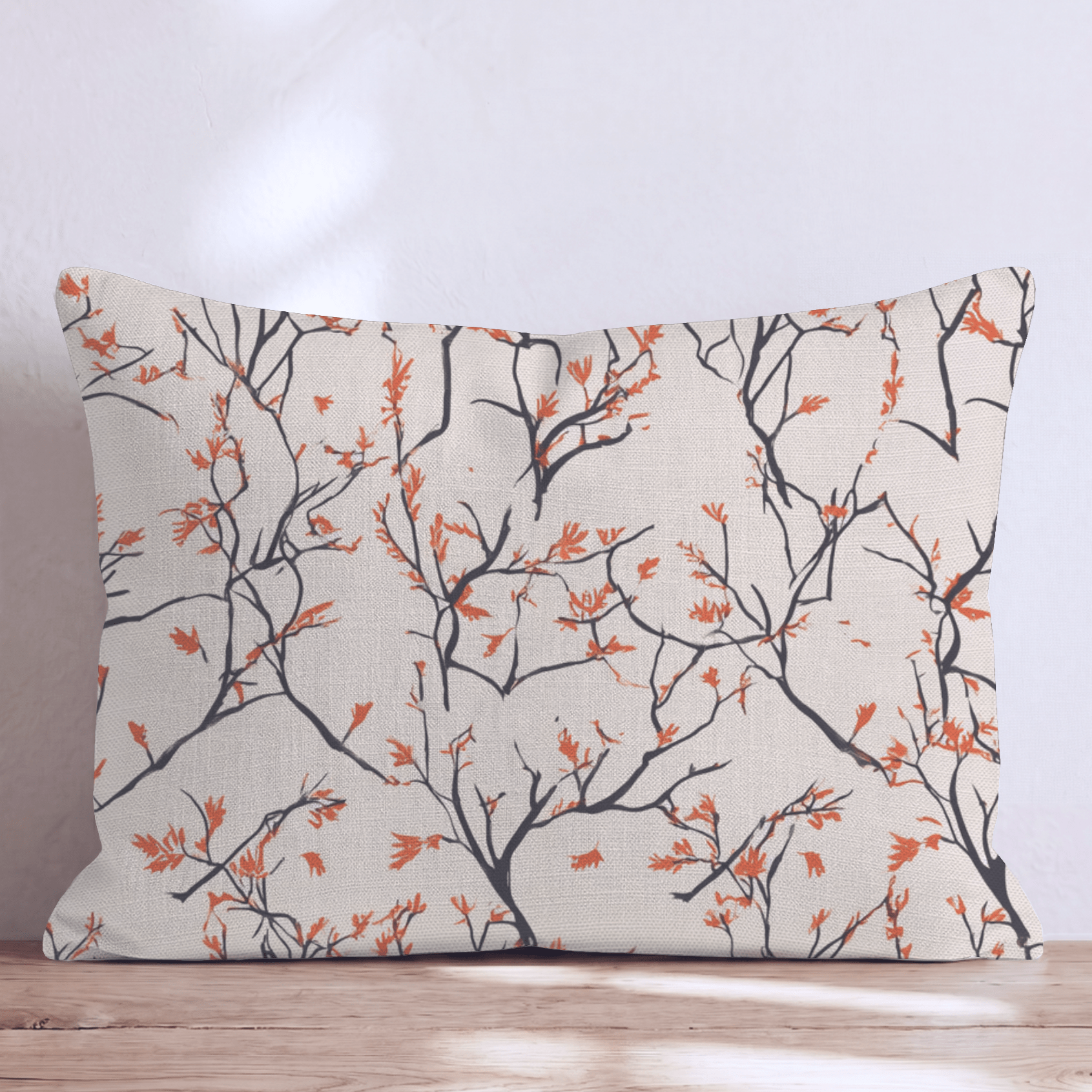 Branch & Ember Leaves Throw Pillow - Hillcroft Home