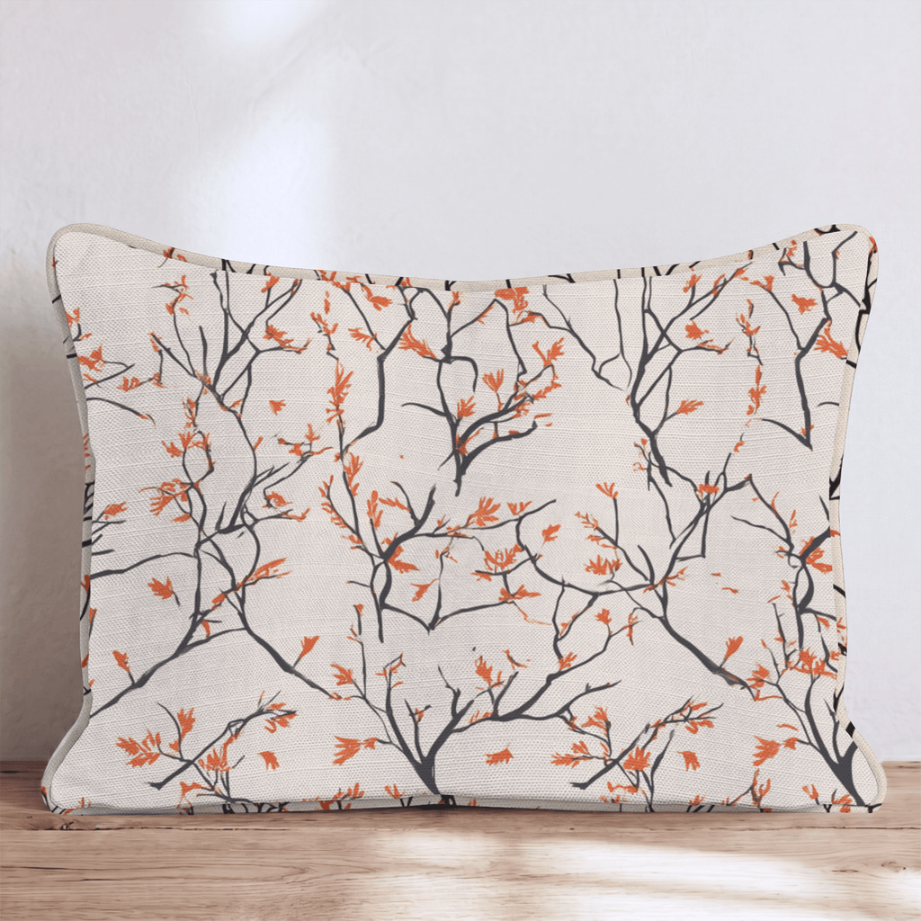 Branch & Ember Leaves Throw Pillow - Hillcroft Home