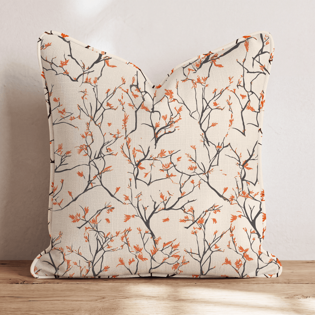 Branch & Ember Leaves Throw Pillow - Hillcroft Home