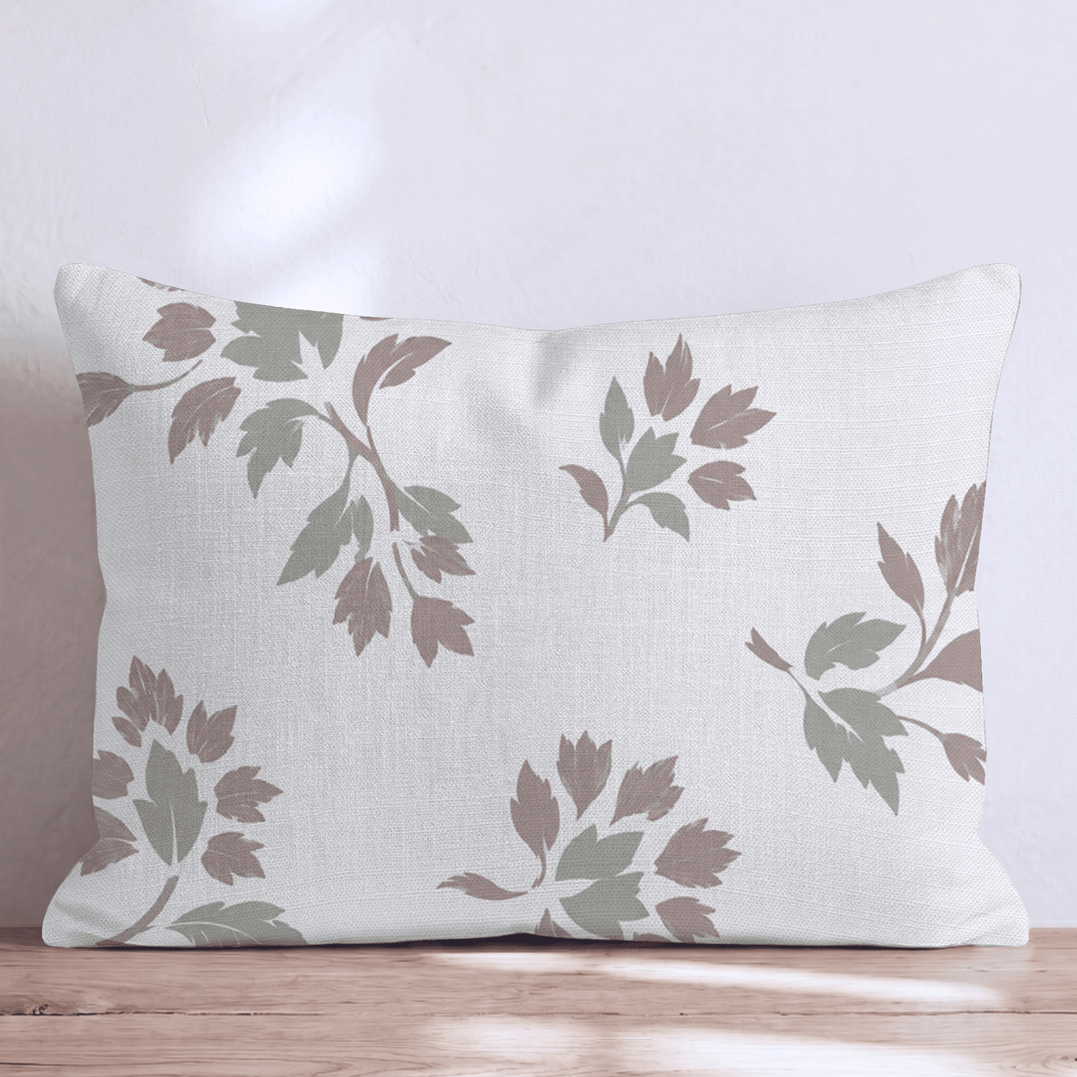 Briarwood Bloom Neutral Throw Pillow throw pillow - Hillcroft Home
