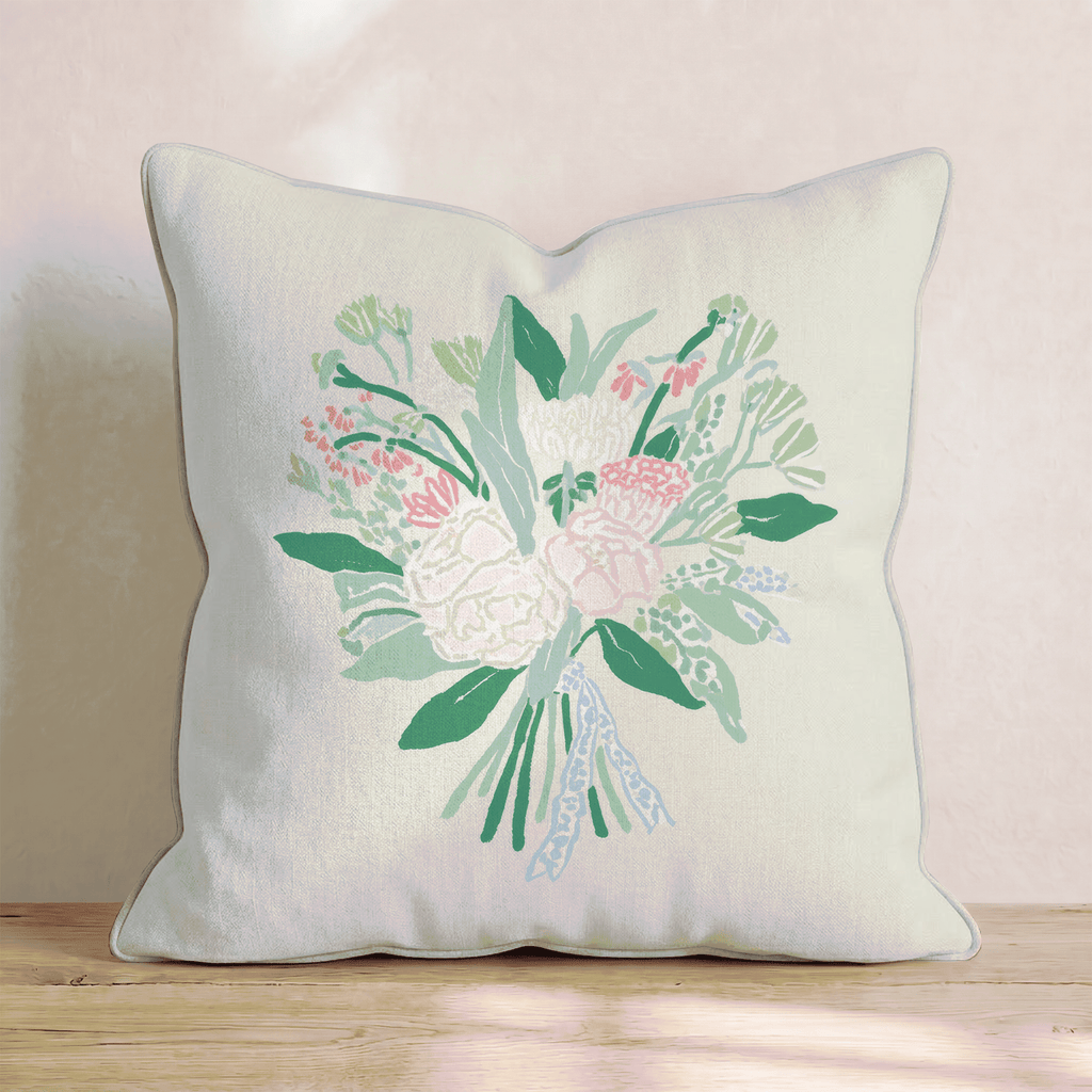 Bridal Bouquet Throw Pillow - Hillcroft Home