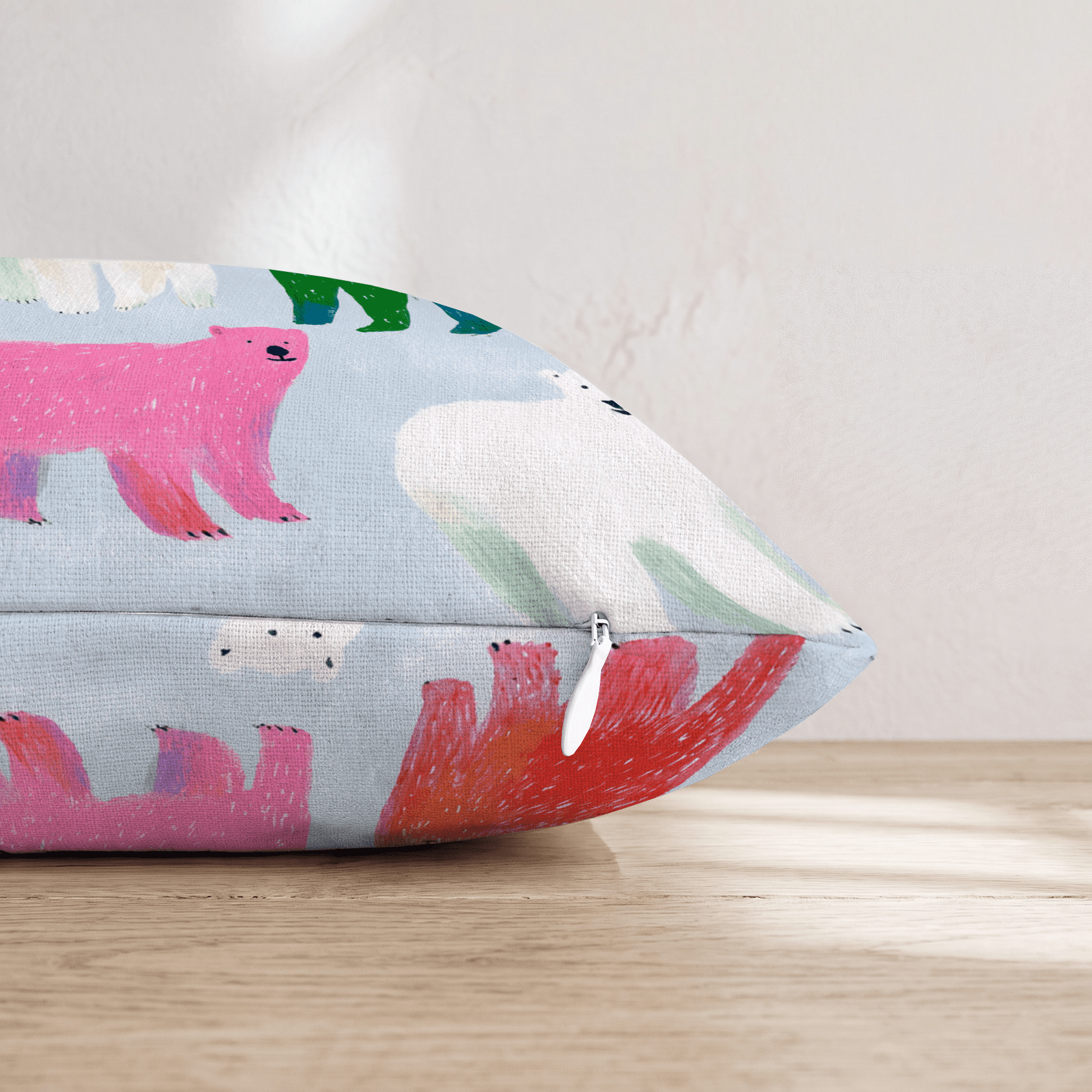 Bright and Fun Bears Throw Pillow - Hillcroft Home