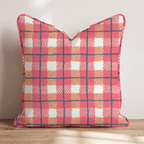 Bright Autumn Gingham Throw Pillow - Hillcroft Home