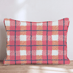Bright Autumn Gingham Throw Pillow - Hillcroft Home