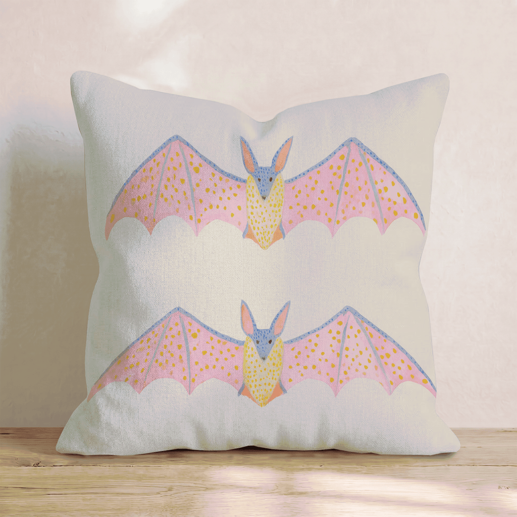 Bright Bats Throw Pillow - Hillcroft Home