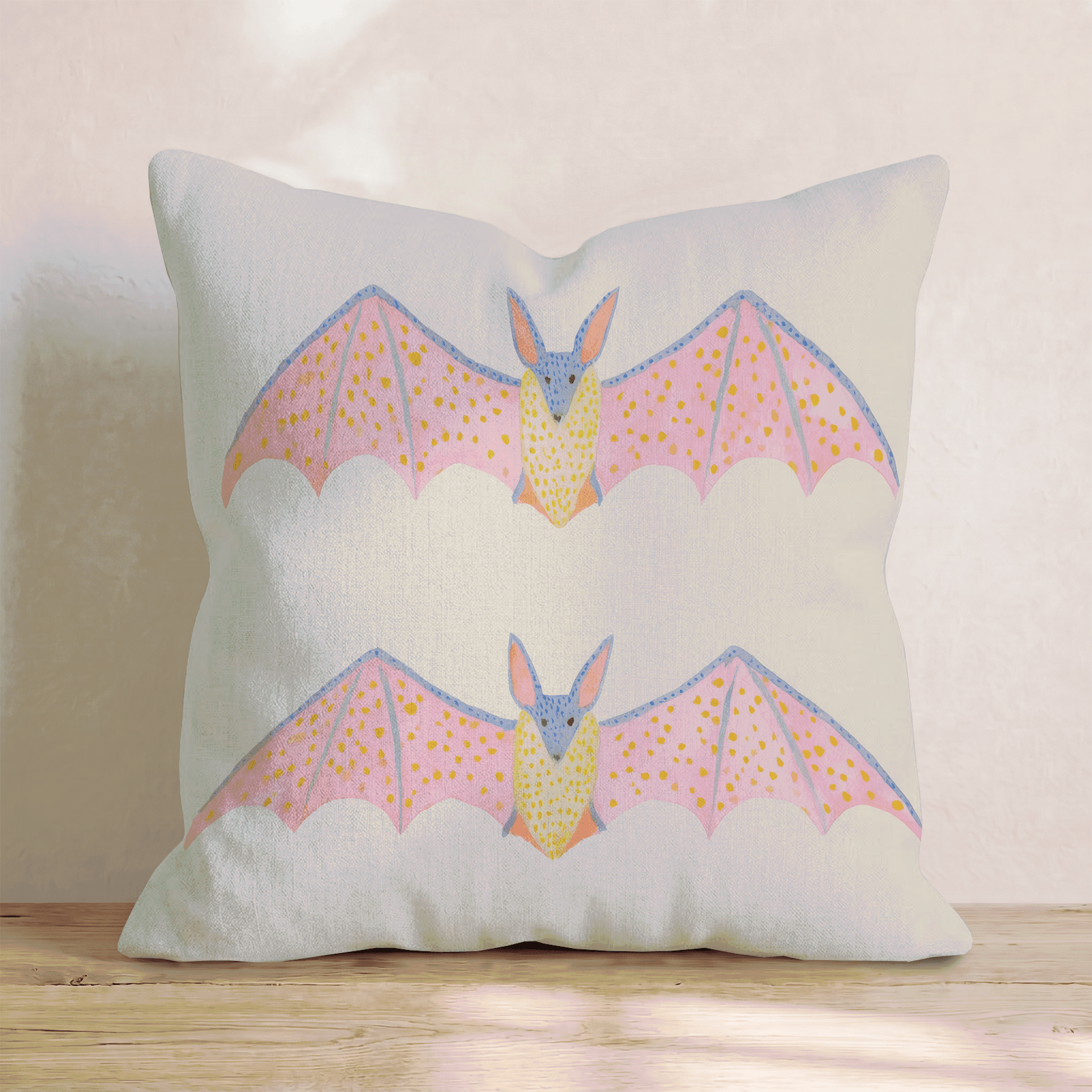 Bright Bats Throw Pillow - Hillcroft Home