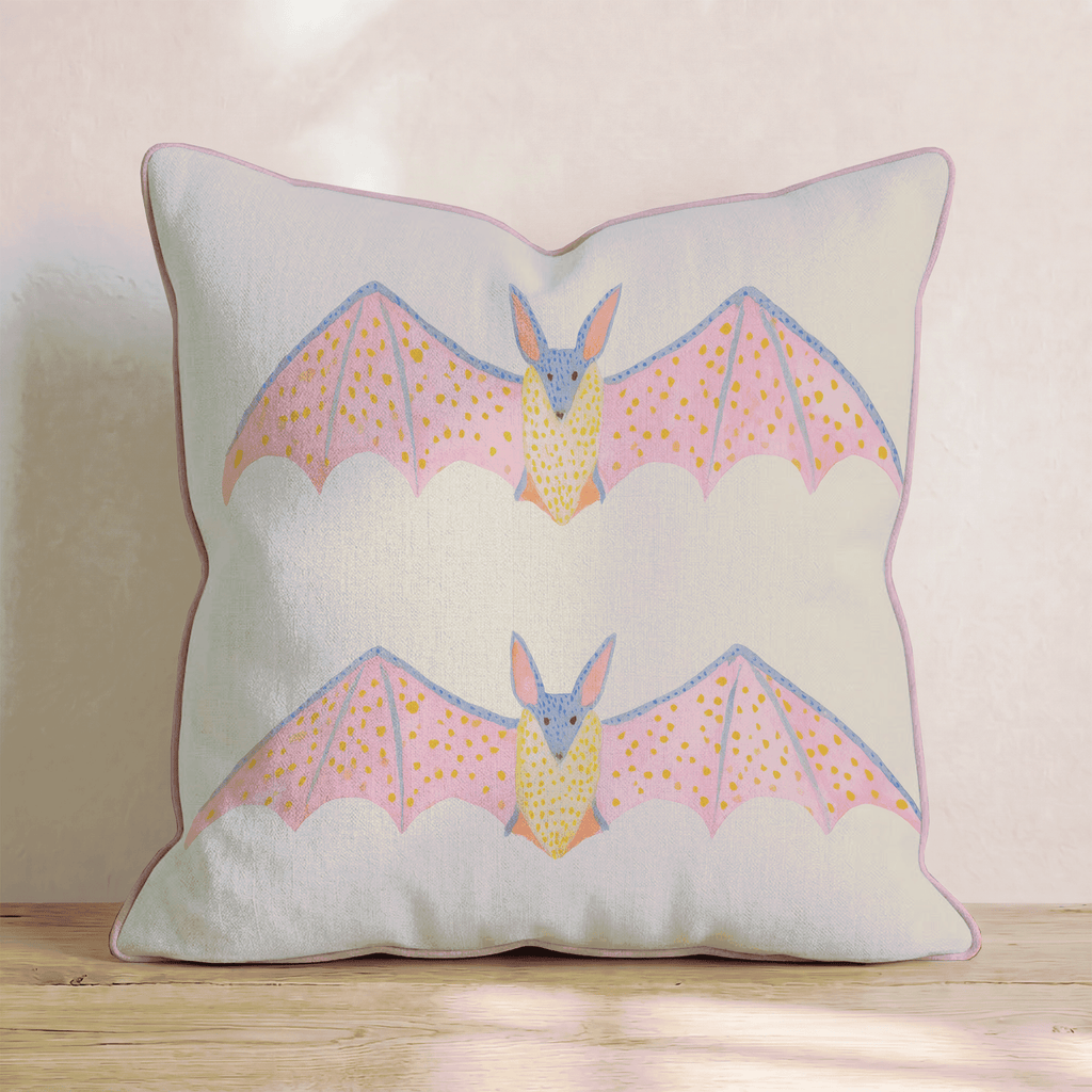 Bright Bats Throw Pillow - Hillcroft Home