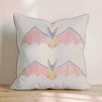 Bright Bats Throw Pillow - Hillcroft Home