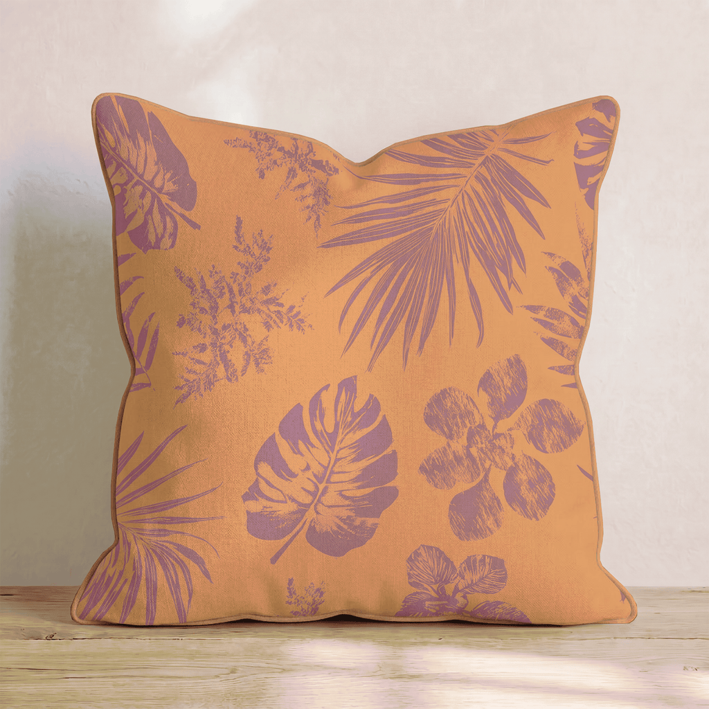 Bright Palms Throw Pillow - Hillcroft Home