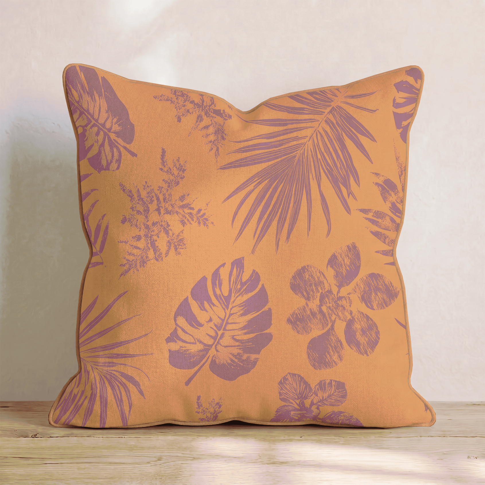 Bright Palms Throw Pillow - Hillcroft Home