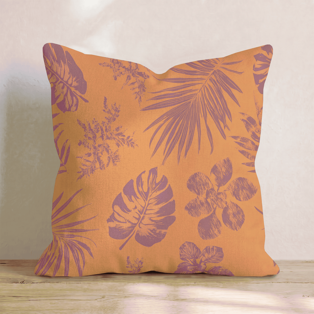 Bright Palms Throw Pillow - Hillcroft Home