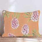 Bright Pinecones Throw Pillow - Hillcroft Home