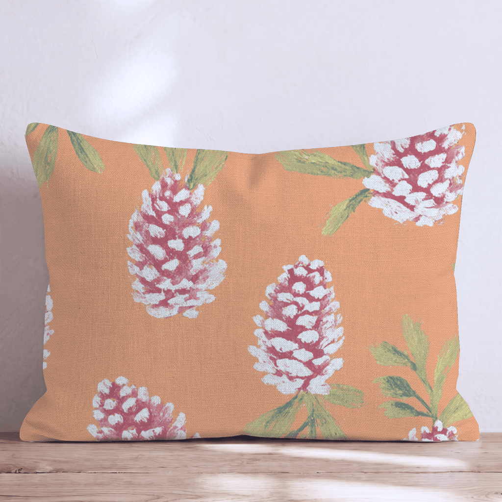 Bright Pinecones Throw Pillow - Hillcroft Home