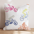 Bright Racers Throw Pillow - Hillcroft Home