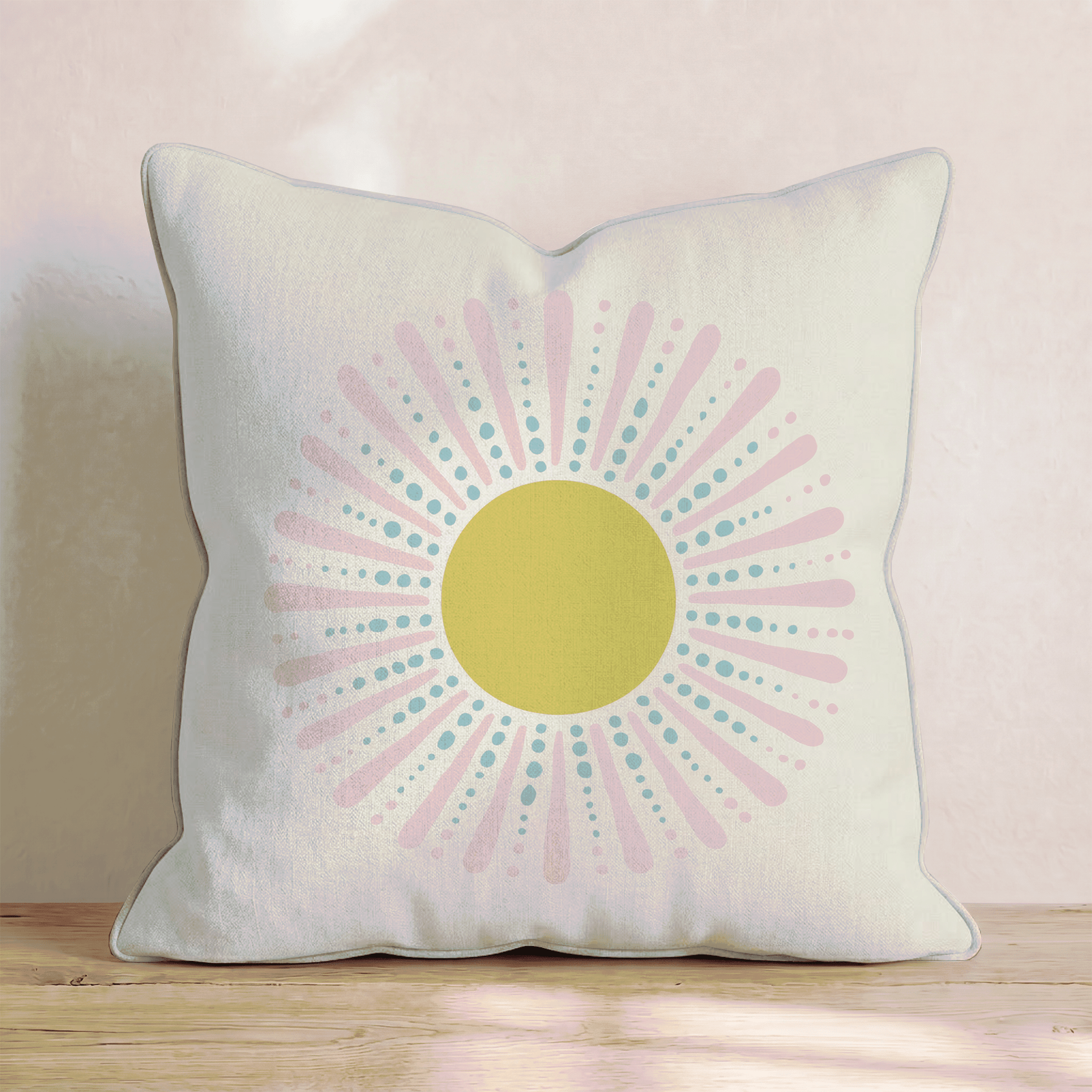 Bright rays Throw Pillow - Hillcroft Home