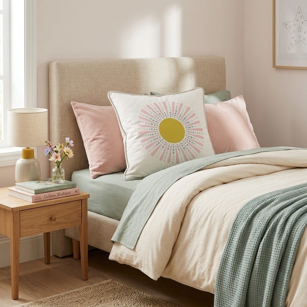 Bright rays Throw Pillow - Hillcroft Home
