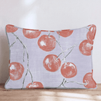 Bright Red Cherries Throw Pillow - Hillcroft Home