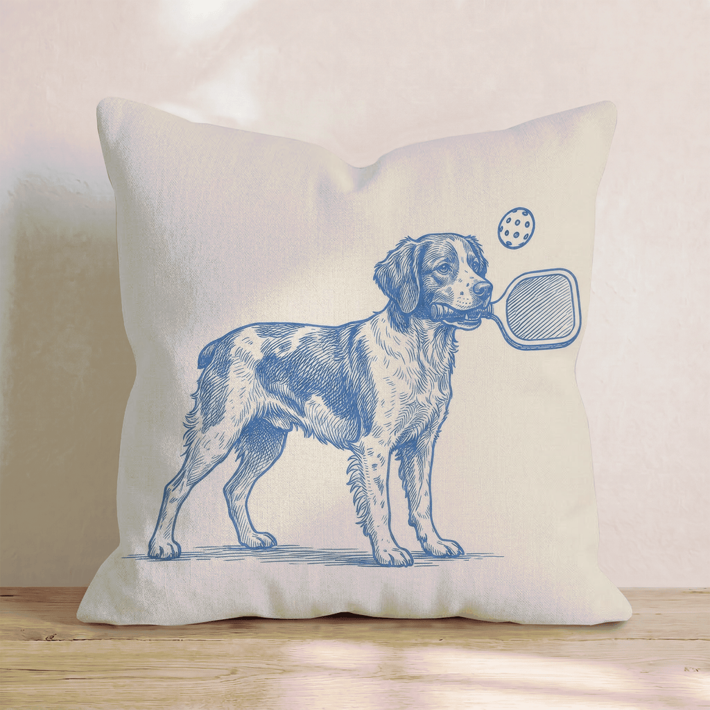 Brittany Pickleball Throw Pillow - Hillcroft Home