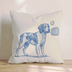 Brittany Pickleball Throw Pillow - Hillcroft Home