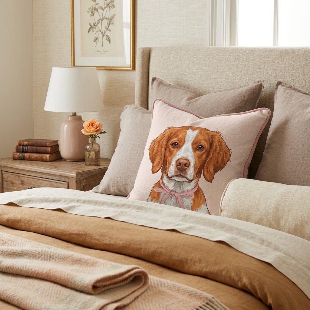 Brittany Portrait Throw Pillow - Hillcroft Home