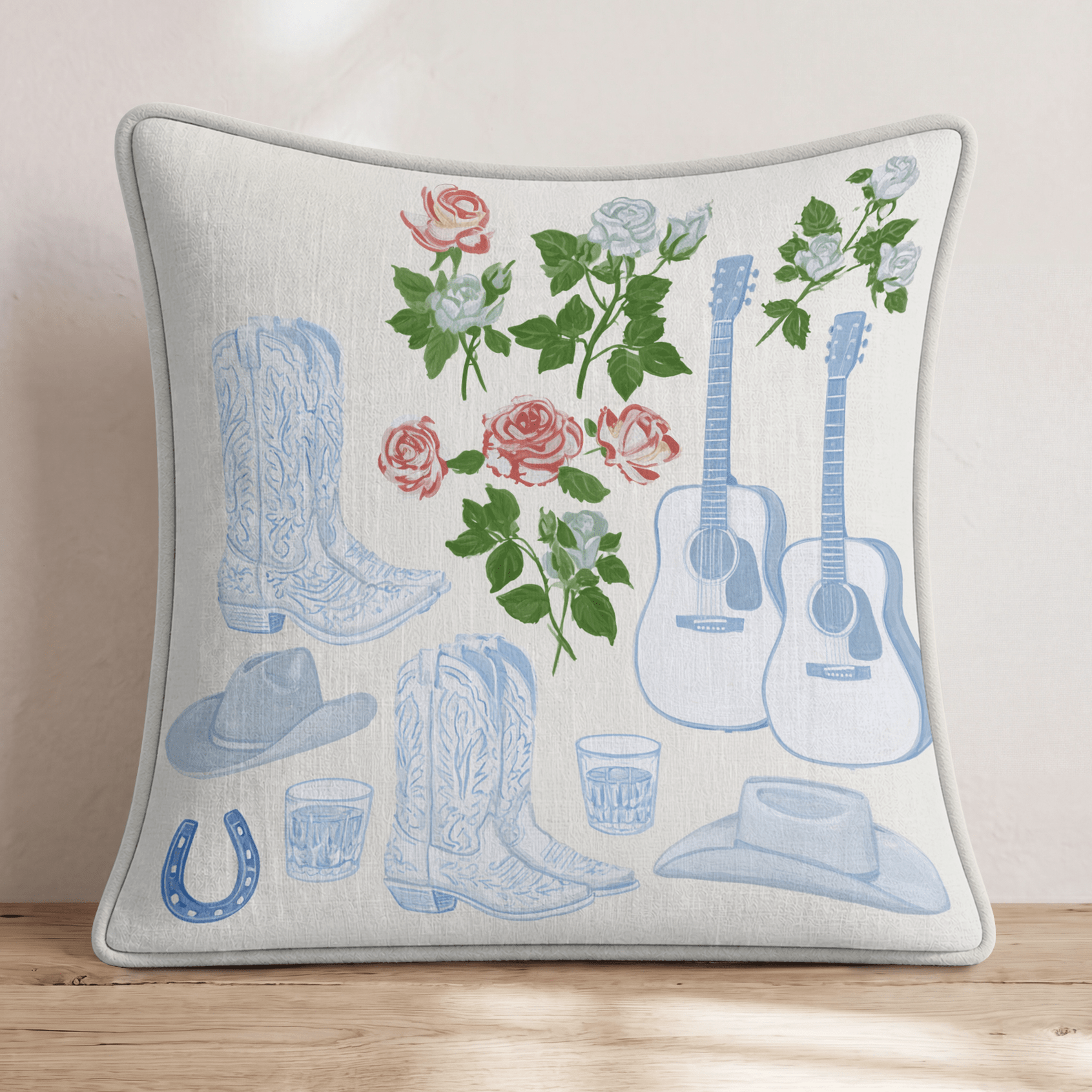 Broadway Boots Throw Pillow - Hillcroft Home