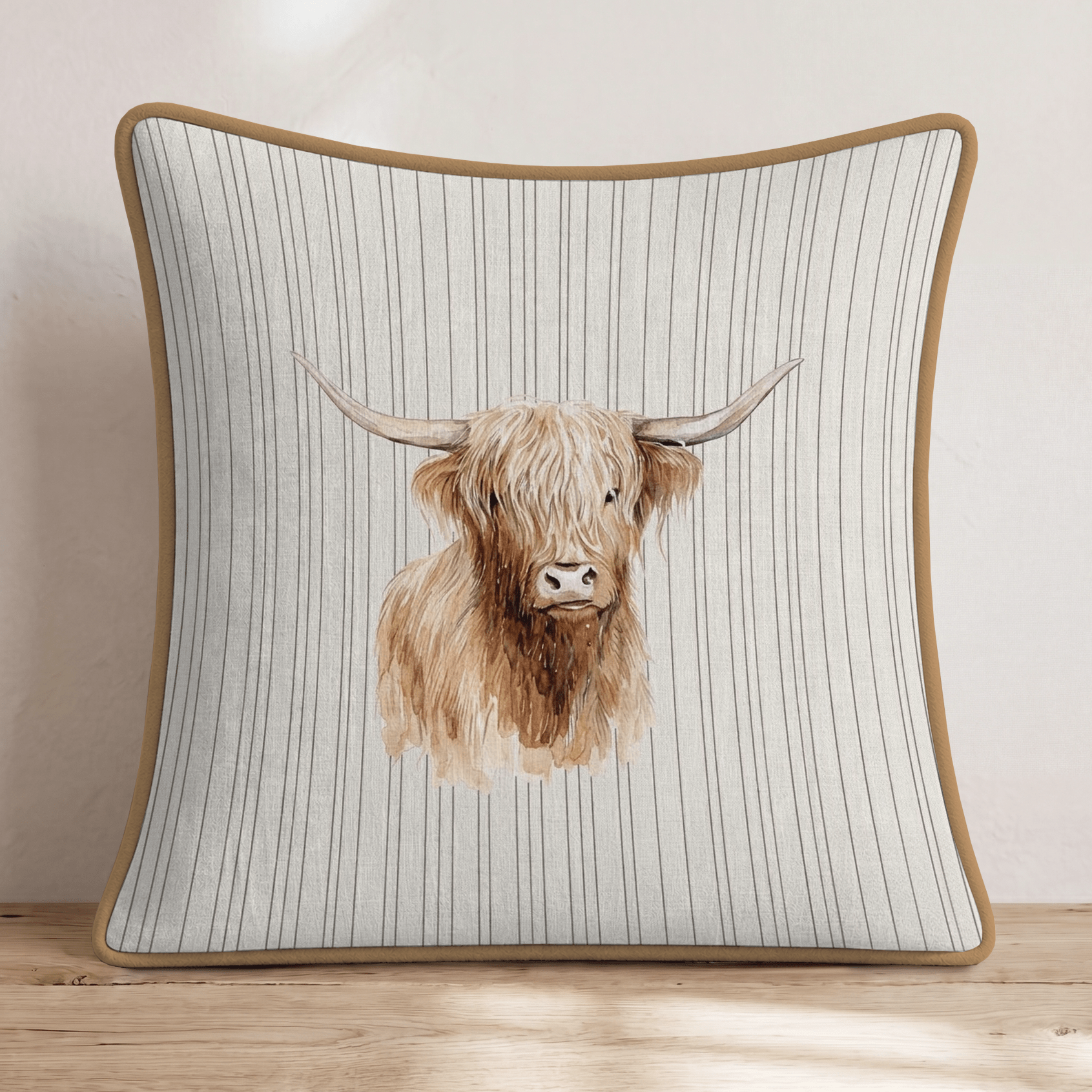 Brodie Ticking Throw Pillow - Hillcroft Home