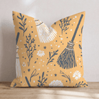 Brooms and Scaries Throw Pillow - Hillcroft Home