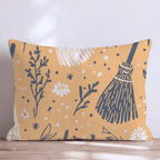 Brooms and Scaries Throw Pillow - Hillcroft Home