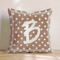Brown Polka Dot B Throw Pillow - Hillcroft Home
