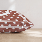 Brown Polka Dot C Throw Pillow - Hillcroft Home