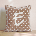 Brown Polka Dot E Throw Pillow - Hillcroft Home