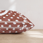 Brown Polka Dot G Throw Pillow - Hillcroft Home