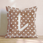 Brown Polka Dot L Throw Pillow - Hillcroft Home